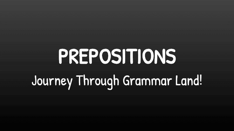 Prepositions Quiz - how to use at, in, on and to