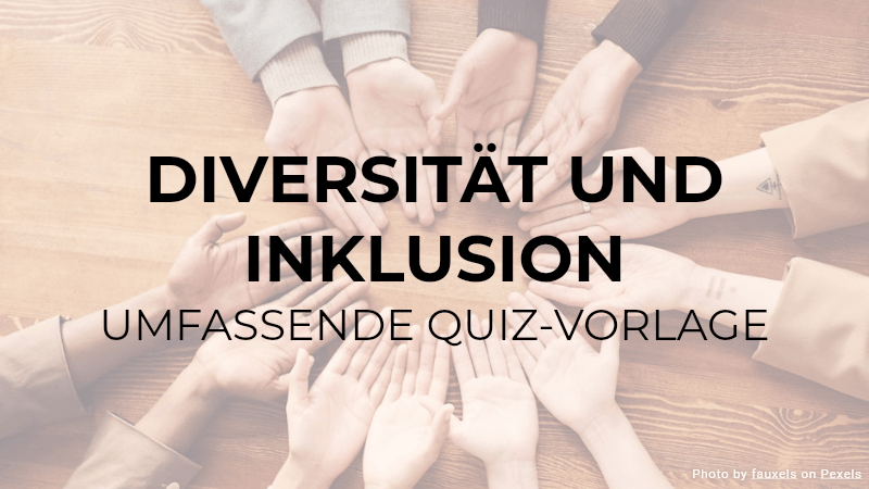 Diversitäts- und Inklusionsquiz-Vorlage