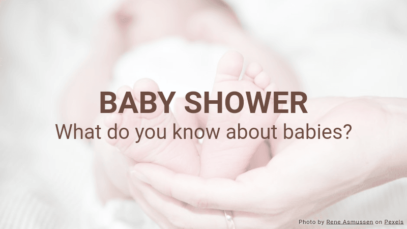 Baby Shower Quiz Template