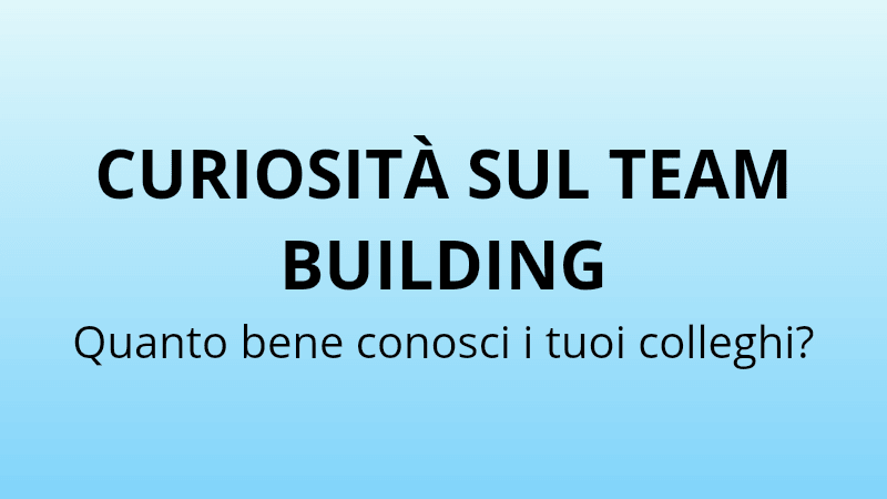 Modello di Quiz per il Team Building Aziendale