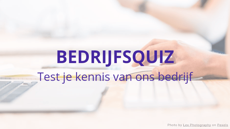 Bedrijfskennis Quiz Sjabloon