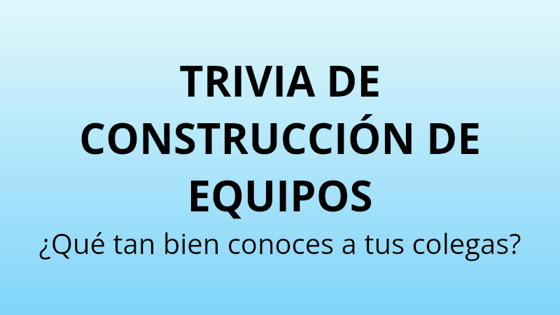 Plantilla de Cuestionario de Construcción de Equipos de la Empresa