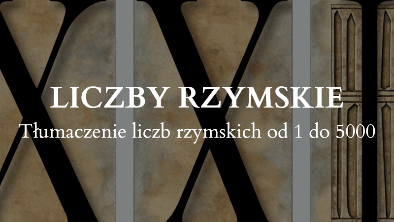 Tłumaczenie liczb rzymskich Quiz