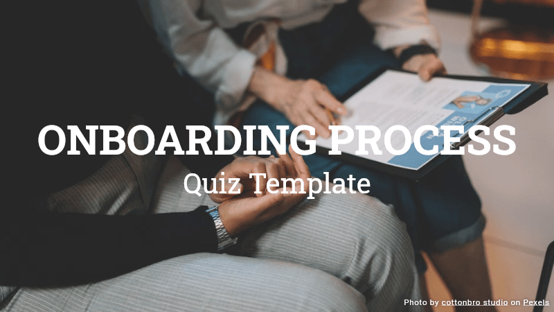 Onboarding Quiz Template