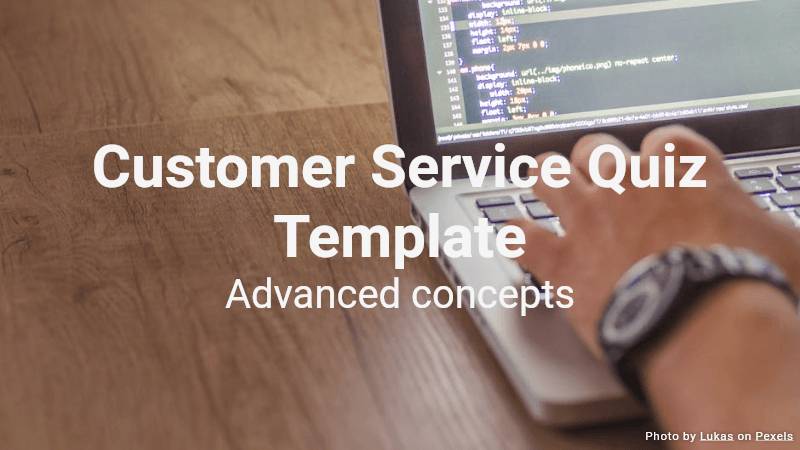 Customer Service Quiz Template