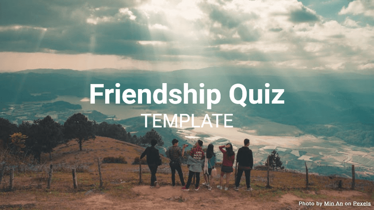 Friendship Quiz Template