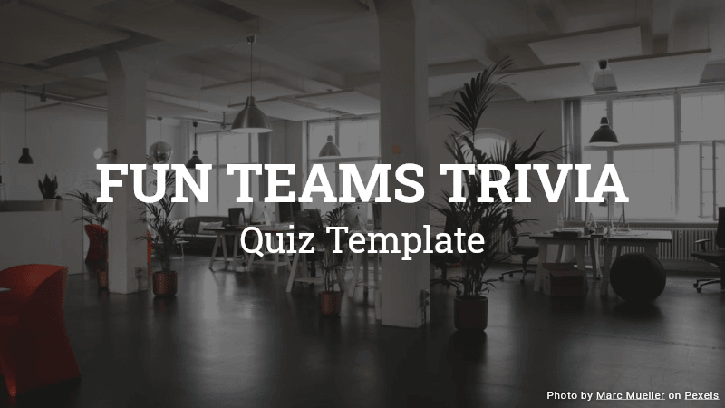 Teams Trivia Quiz Template