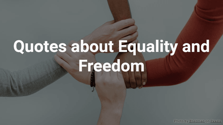 Quotes about Equality and Freedom