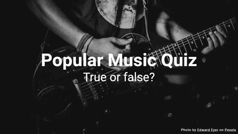 Popular Music Quiz