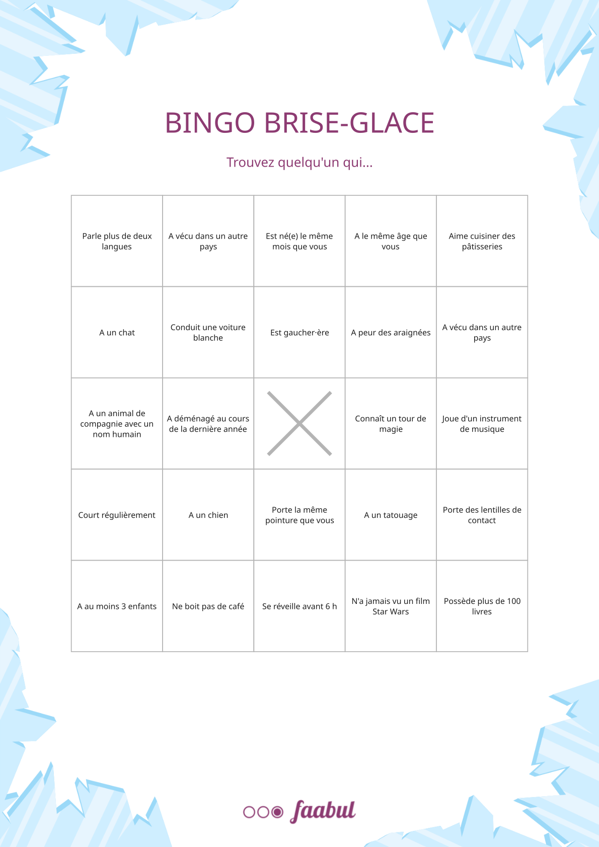 Bingo brise-glace